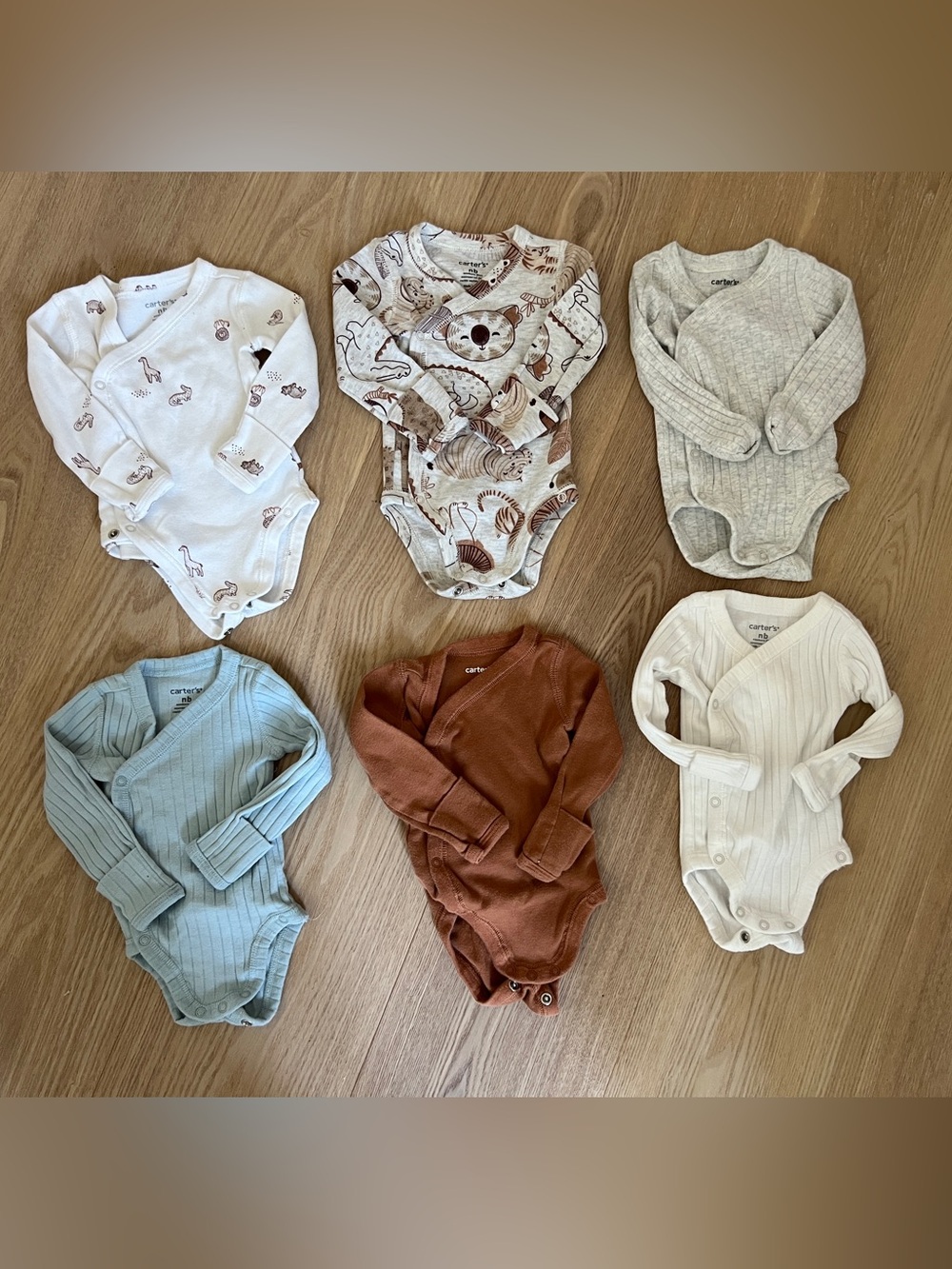 Lot of 6 Carter’s Newborn Kimono Body